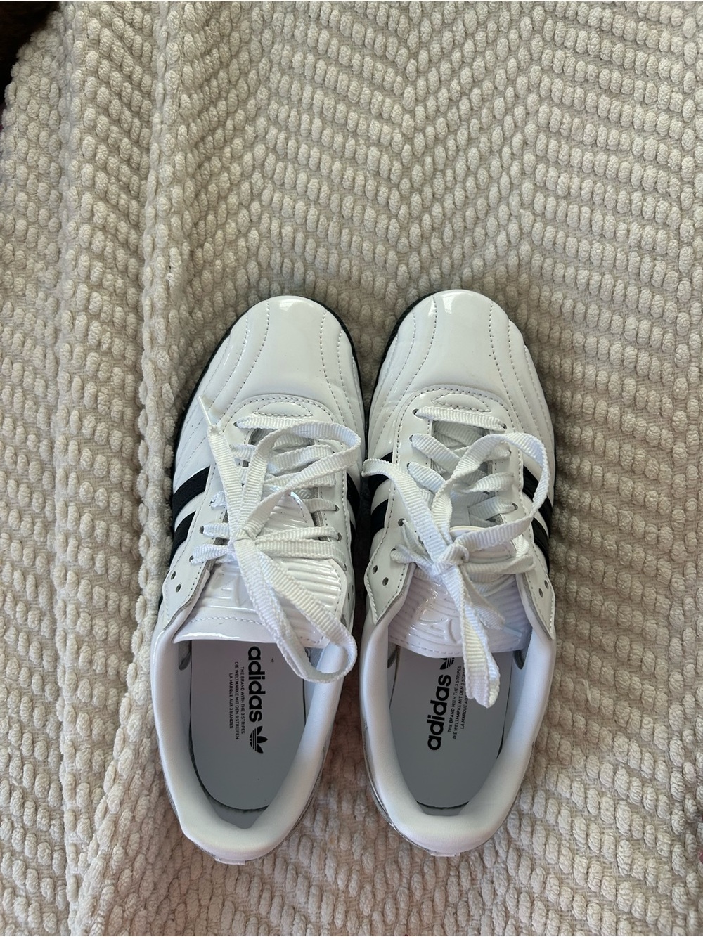 White adidas sambas
